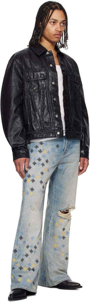 Jeans AMIRI AMIRI MA Quad Embroidered Flare Jeans Blå | AMDNFR1015, 3