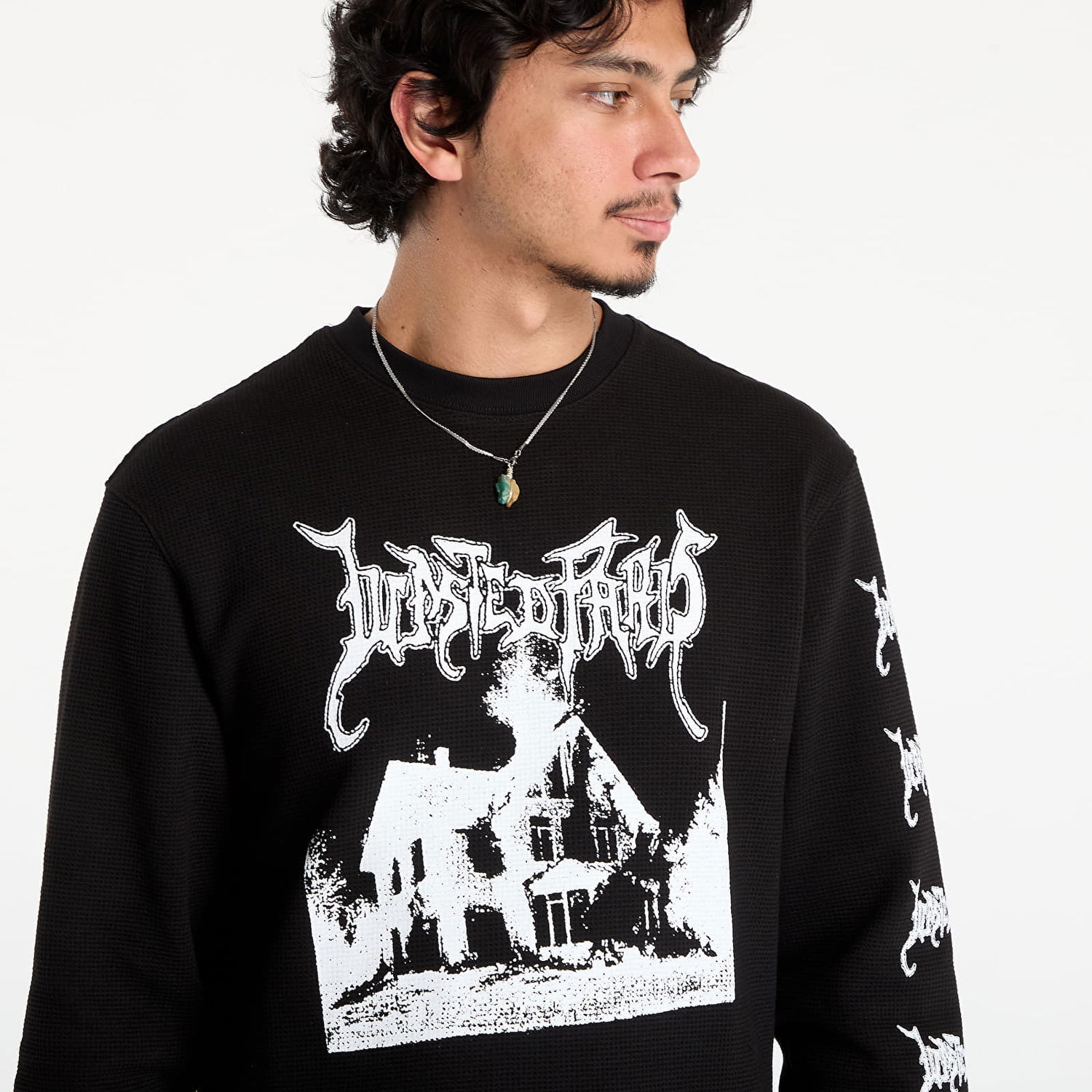 Sweatshirt Wasted Paris Wasted Paris Ignited Thermal Sweatshirt Sort | WP_000297, 1
