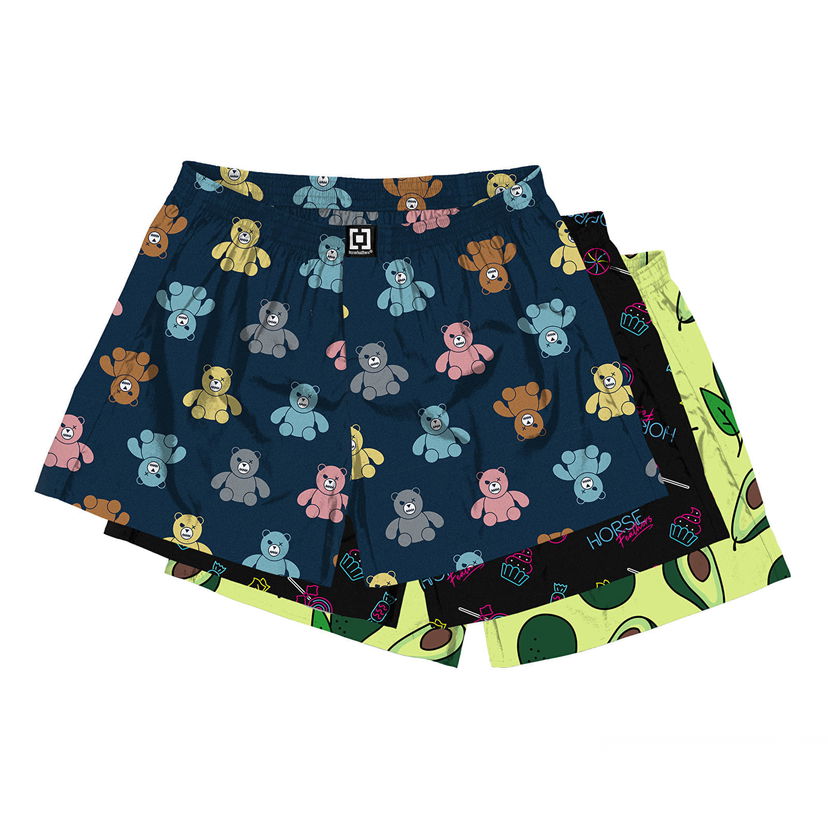 Boksere Horsefeathers Manny 3-Pack Boxer Shorts Bundle 5 Flerfarvet | AM165D