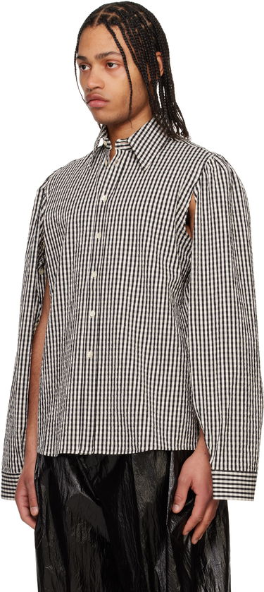 Skjorte Walter Van Beirendonck Walter Van Beirendonck Gingham Wings Shirt Hvid | 6004, 3