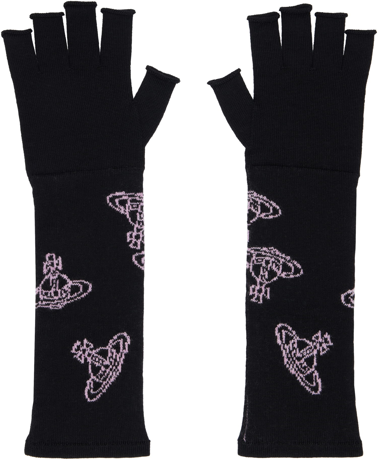 Handsker Vivienne Westwood Fingerless Long Gloves Sort | 8202002S-K004F-, 0