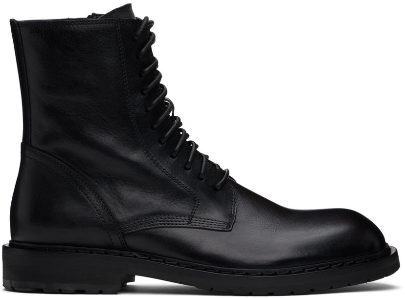 Tøj Ann Demeulemeester Ann Demeulemeester Danny Leather Boots Sort | 2201-M-C01-380-099