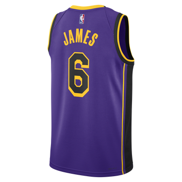 Jersey Jordan Dri-FIT NBA Los Angeles Lakers Statement Edition 2022 Swingman Jersey Lilla | DO9530-505, 3