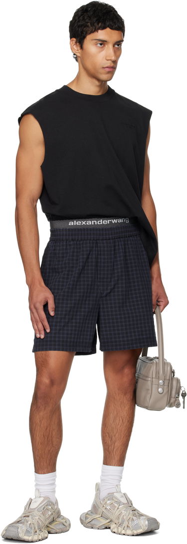 Tanktop Alexander Wang Alexander Wang Muscle Tank Top Mørkeblå | 6CC3251105, 4