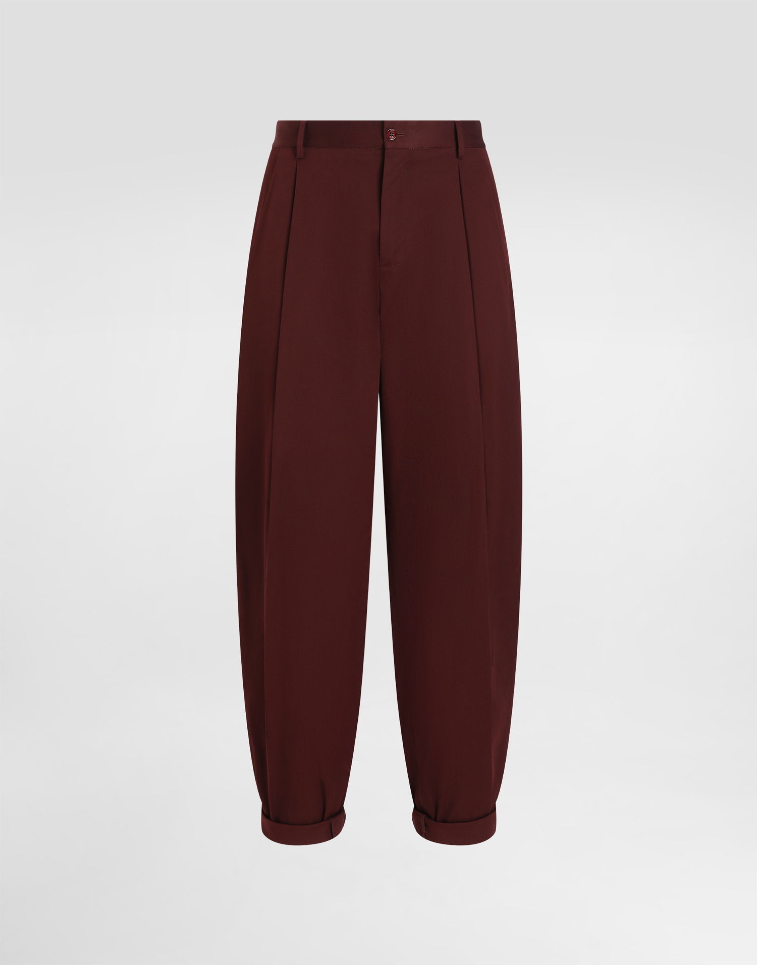 Bukser Dolce & Gabbana Dolce & Gabbana Cotton Gabardine Pants With Double Darts Bourgogne | GP10DTFUFNVM5039_1, 0
