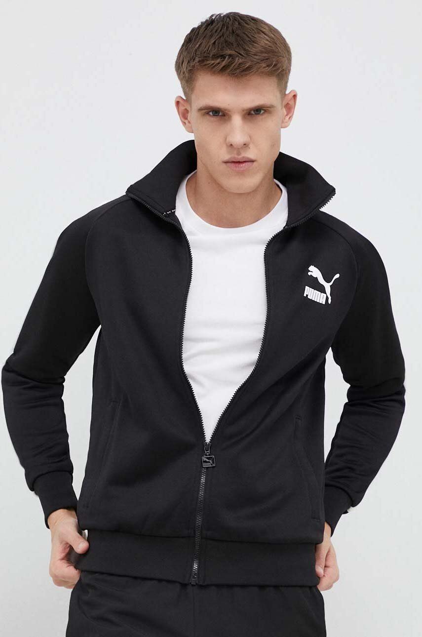Sweatshirt Puma Iconic T7 Track Jacket Sort | 530094, 0
