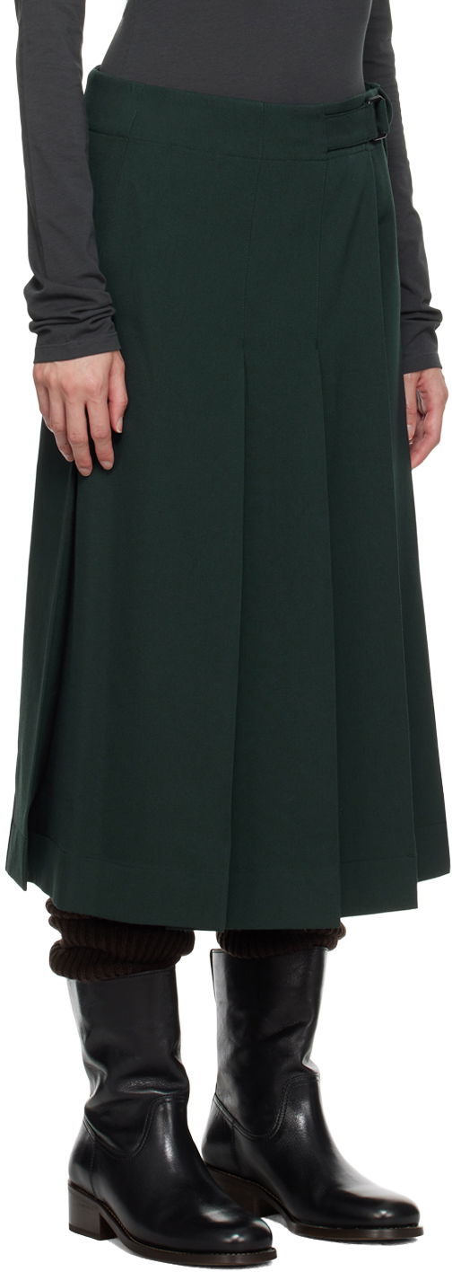 Nederdel LEMAIRE Lemaire Pleated Wrap Midi Skirt Grøn | SK1016 LF1123, 1