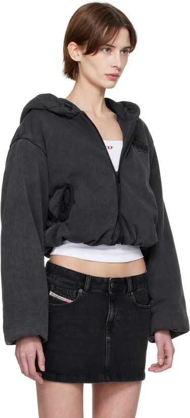 Sweatshirt Diesel Diesel F-Enerd Cropped Hoodie Sort | A16615 0BNEG, 1