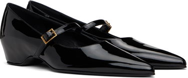 Tøj Khaite KHAITE Sybil Mary Jane Ballerina Flats Sort | F4052-909, 3
