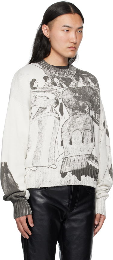Sweater Enfants Riches Déprimés Enfants Riches Déprimés 'The Ballroom Dance' Graphic Print Sweater Hvid | 080-242, 1