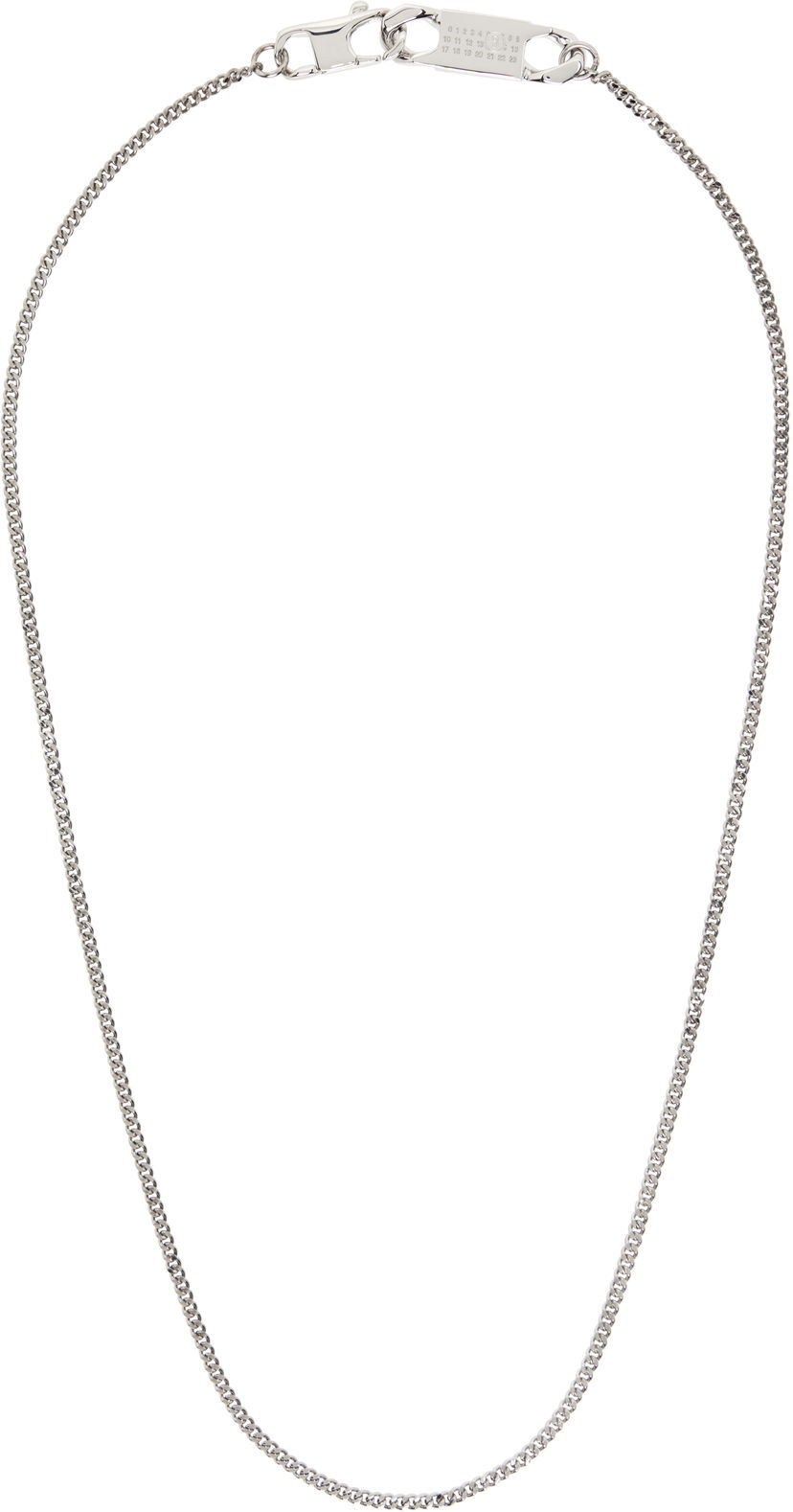 Halskæde Maison Margiela MM6 Maison Margiela Silver Mixed Chain Necklace Metalisk | SM6UU0081 P8371