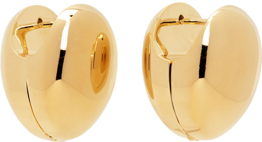 Øreringe Bottega Veneta Hoop Earrings Beige | 754325 VAHU0, 1