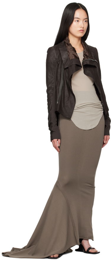 Nederdel Rick Owens Rick Owens Hollywood Dauphine Maxi Skirt Brun | RP01E7689 VI, 3