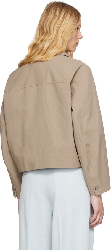 Jakke A.P.C. A.P.C. Bianca Cropped Jacket Beige | COGXT-F32005, 2