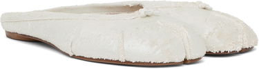 Tøj Maison Margiela Maison Margiela Tabi Ballerina Mules Hvid | S39WZ0105 P8159, 3