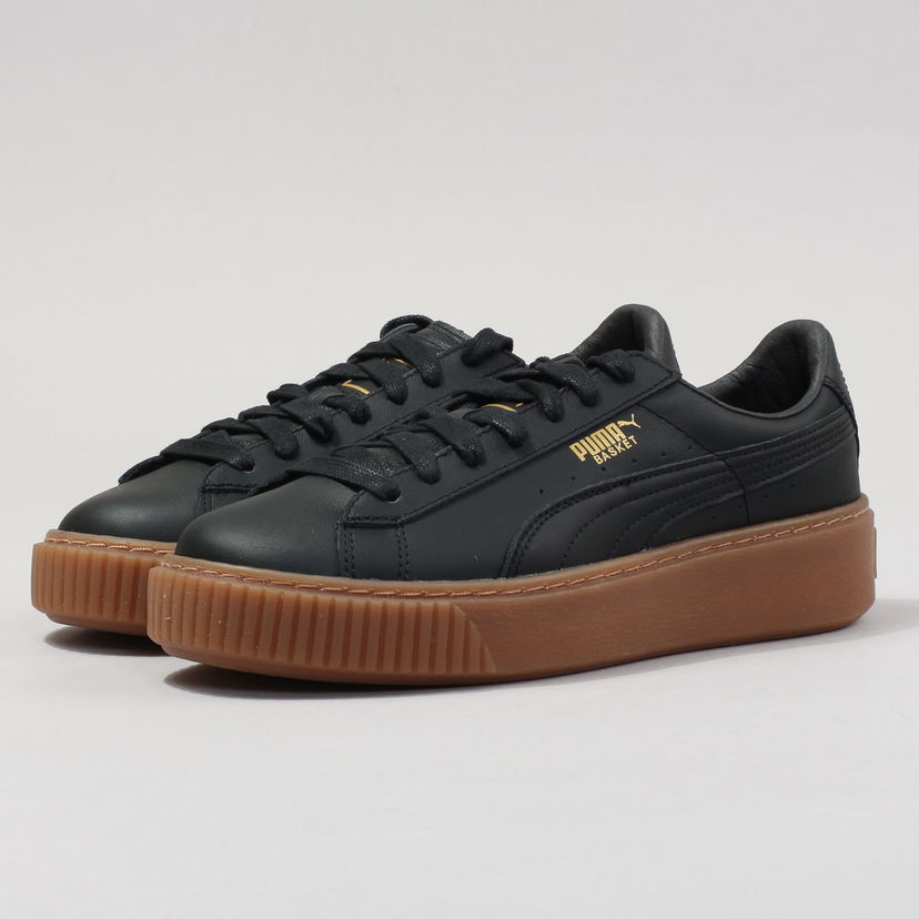 Sneakers og sko Puma Basket Platform Core black / black Sort | 364040 02