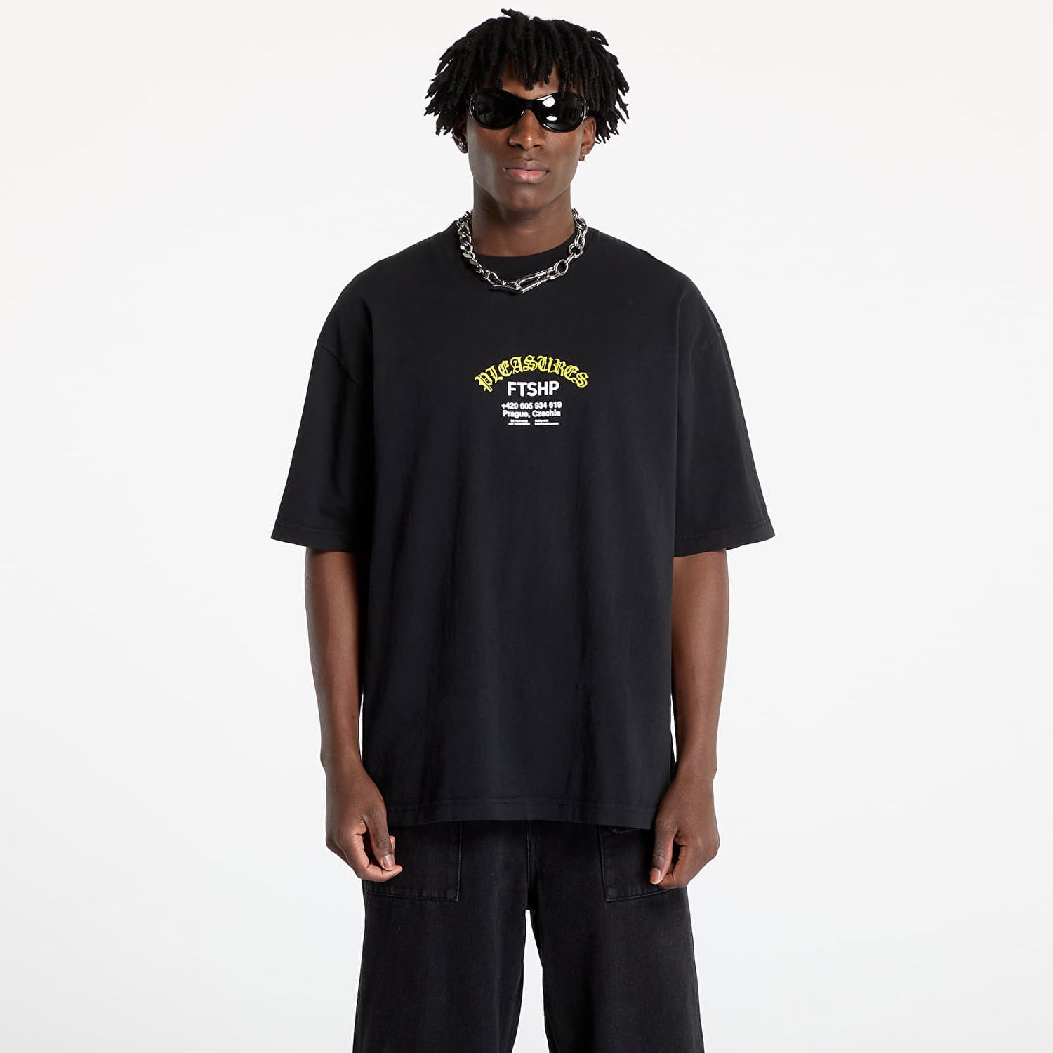 T-shirt Pleasures FTSHP x Questions T-Shirt Sort | P24W075 BLACK, 0