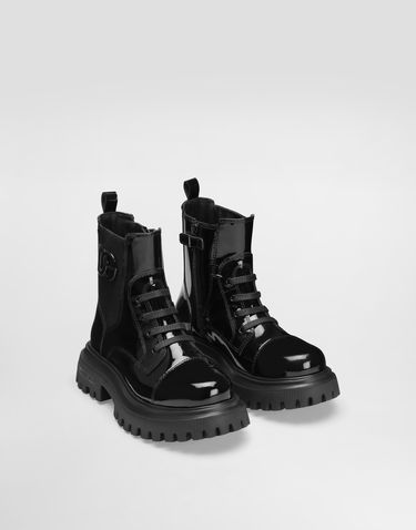Tilbehør Dolce & Gabbana Dolce & Gabbana Patent Leather Ankle Boots With Elastic Sort | D11360A9A8180999, 1