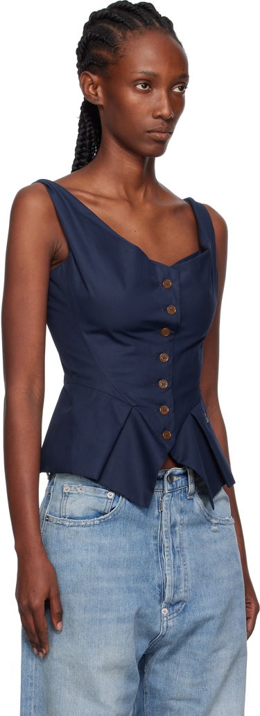 Tanktop Vivienne Westwood Vivienne Westwood Monday Vest Top Hvid | 15050012-W009Q-, 4