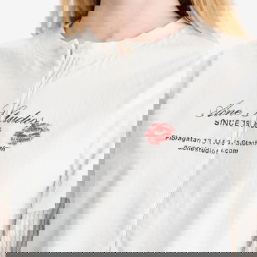 Skjorte Acne Studios Acne Studios Eliah Double Layer T-Shirt, Size Large Hvid | AC0730-AEG, 5
