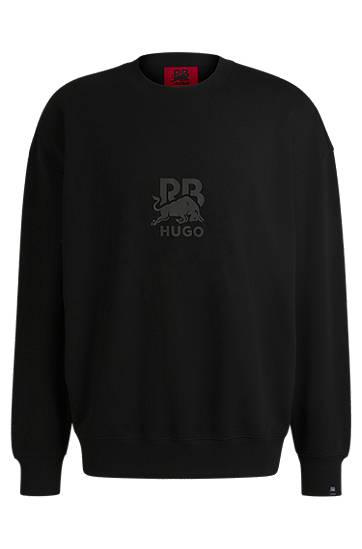 Sweater BOSS HUGO x Red Bull Cotton-Terry Sweatshirt Sort | 50542806