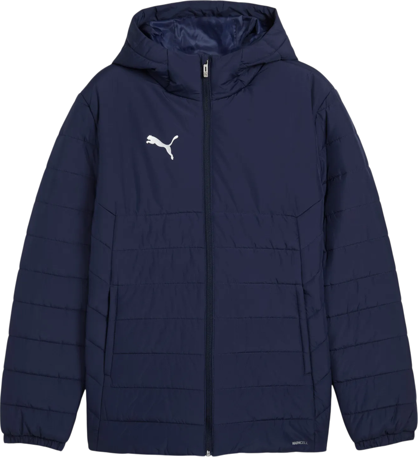 Puffer jakke Puma Puma teamAdiitions Padded Hooded Jacket Mørkeblå | 659795-06