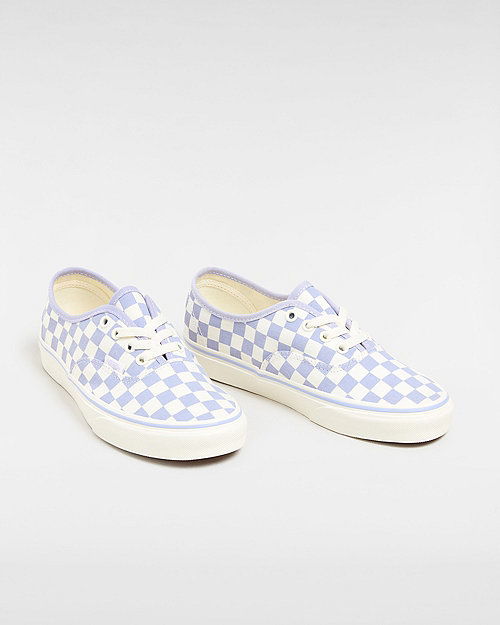Sneakers og sko Vans Authentic Checkerboard Shoes (checkerboard Lilac) Unisex White, Size 2.5 Grå | VN000BW5LLC, 1