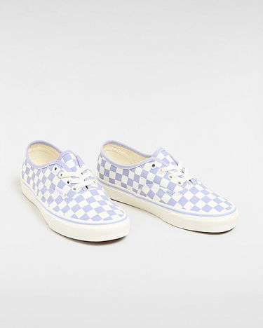 Sneakers og sko Vans Authentic Checkerboard Shoes (checkerboard Lilac) Unisex White, Size 2.5 Grå | VN000BW5LLC, 1