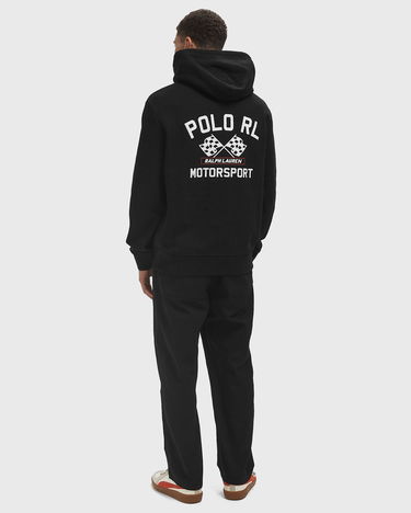 Sweatshirt Polo by Ralph Lauren Polo Motorsport Checkered Flag Hoodie Sort | 710972613002, 2