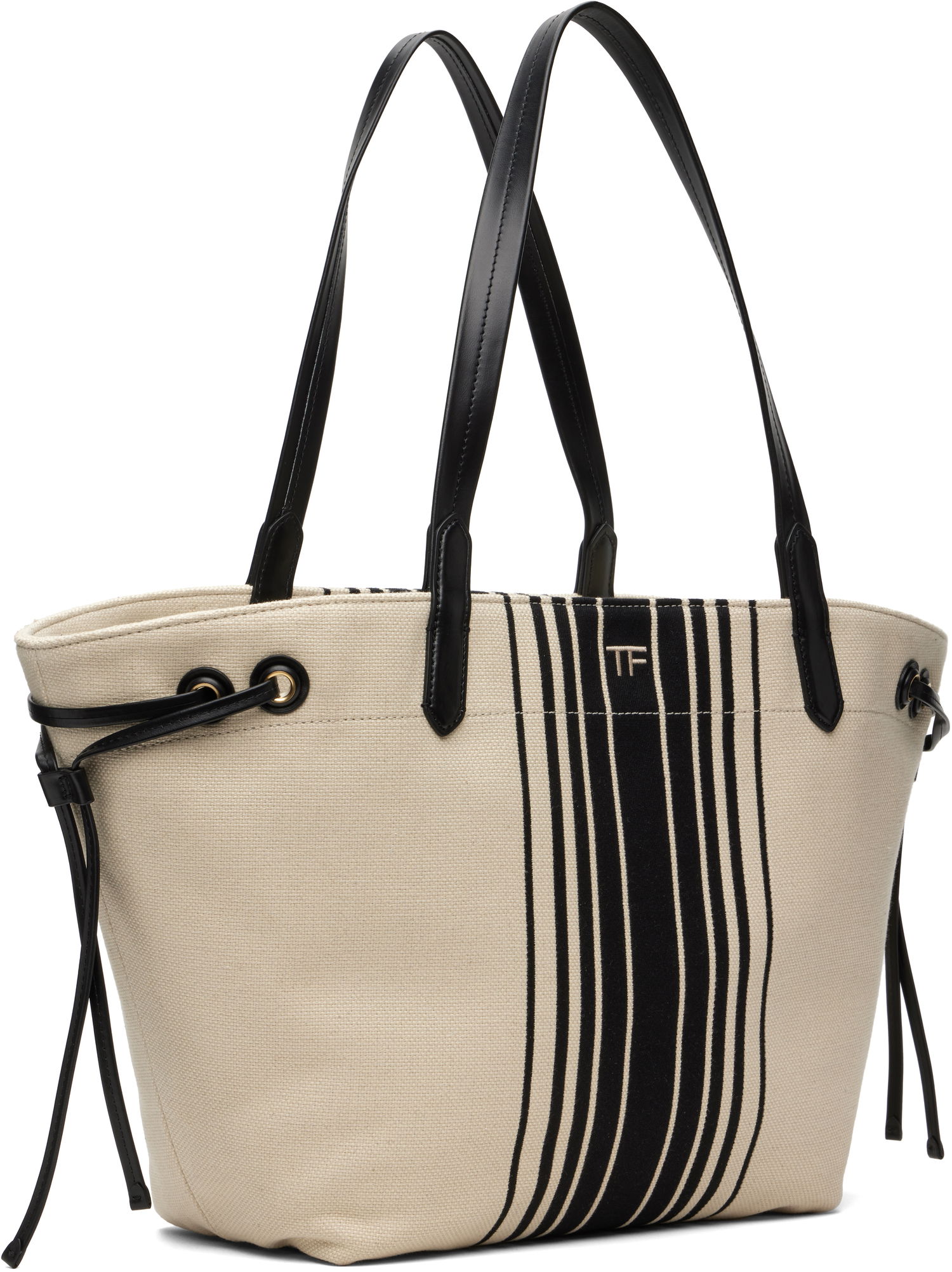 Mulepose Tom Ford TOM FORD Large Striped Tote Beige | L1876-TCN056G, 1