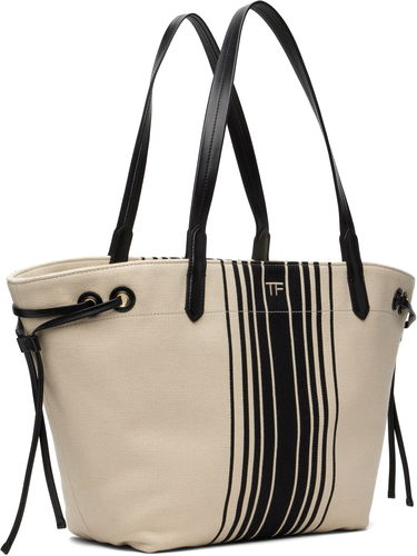 Mulepose Tom Ford TOM FORD Large Striped Tote Beige | L1876-TCN056G, 1