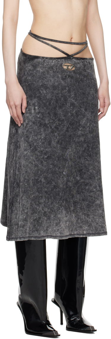 Nederdel Diesel O-Rossi Midi Skirt Sort | A14422 0KHAS O-ROSSI JUPE, 1