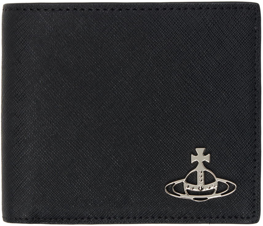 Tegnebog Vivienne Westwood Black Billfold Saffiano Wallet Sort | 5115002PM-L001N-, 0