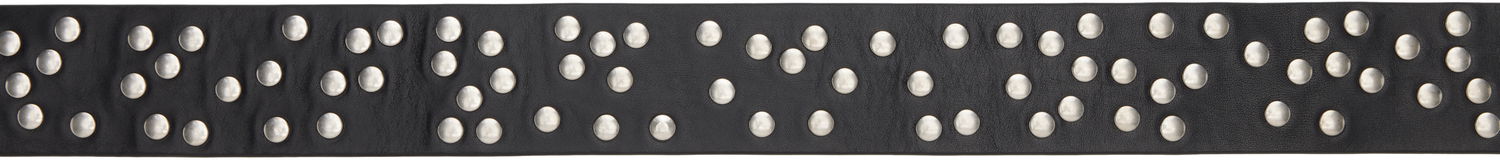 Bælter Dries Van Noten Dries Van Noten Studded Leather Belt Sort | 251-011404-195, 1