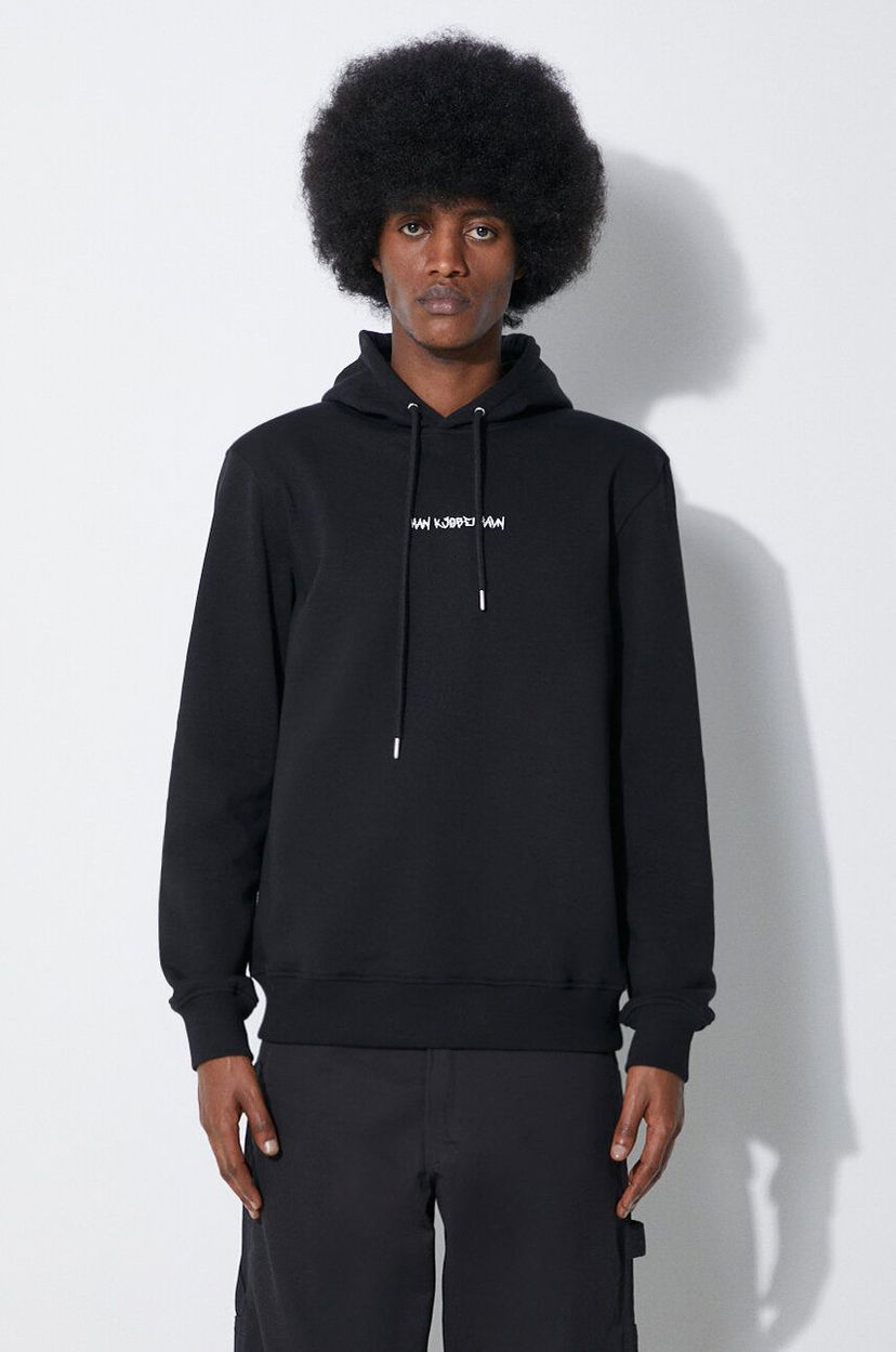 Sweatshirt Han Kjøbenhavn Han Kjøbenhavn Graphic Hoodie Sort | M.133616