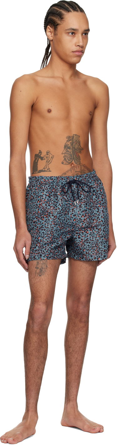 Badetøj Paul Smith Paul Smith Leopard Print Swim Shorts Blå | M1A-239B-P41564-44, 3