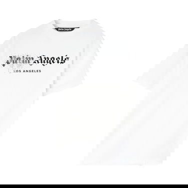 T-shirt Palm Angels Rhinestone Sprayed Classic Tee Hvid | PMAA001F22JER0120110, 1