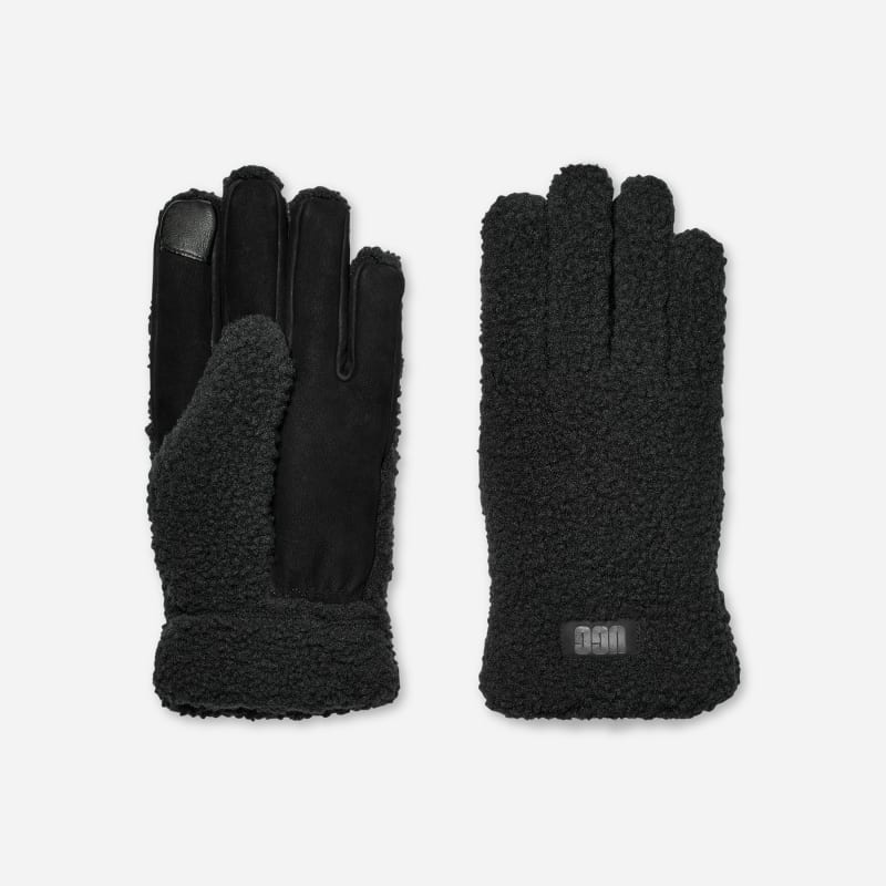 Handsker UGG Polyester Fleece Gloves Sort | 101066-BLK, 1