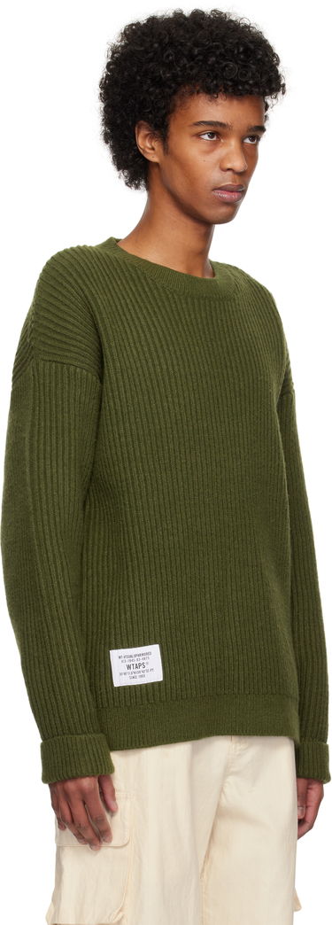 Sweater WTAPS WTAPS Deck Knit Sweater Grøn | 242MADT-KNM06, 1
