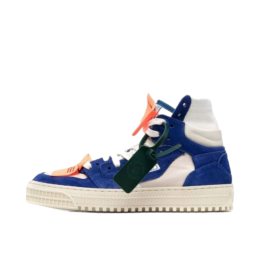 Sneakers og sko Off-White 3.0 Off Court High-Top White Blue Suede W Blå | OWIA112S22LEA0020145