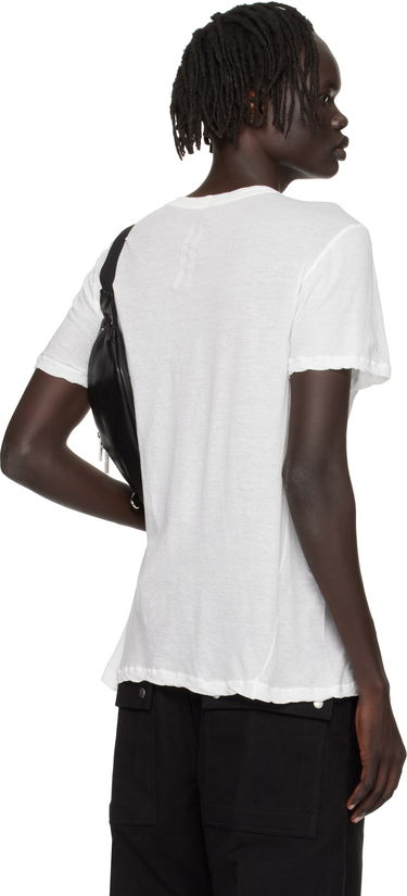 T-shirt Rick Owens Rick Owens Concordians Short Level T-Shirt Hvid | RU02E1265 UC, 2