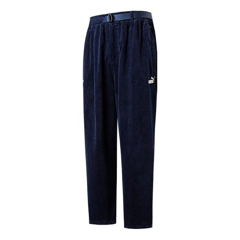 Bukser Puma Puma x Butter Goods Corduroy Relaxed Fit Track Pants Mørkeblå | 532437-06