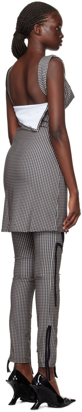 Kjole Ottolinger Ottolinger Plaid Mini Dress Sort | 501401, 2