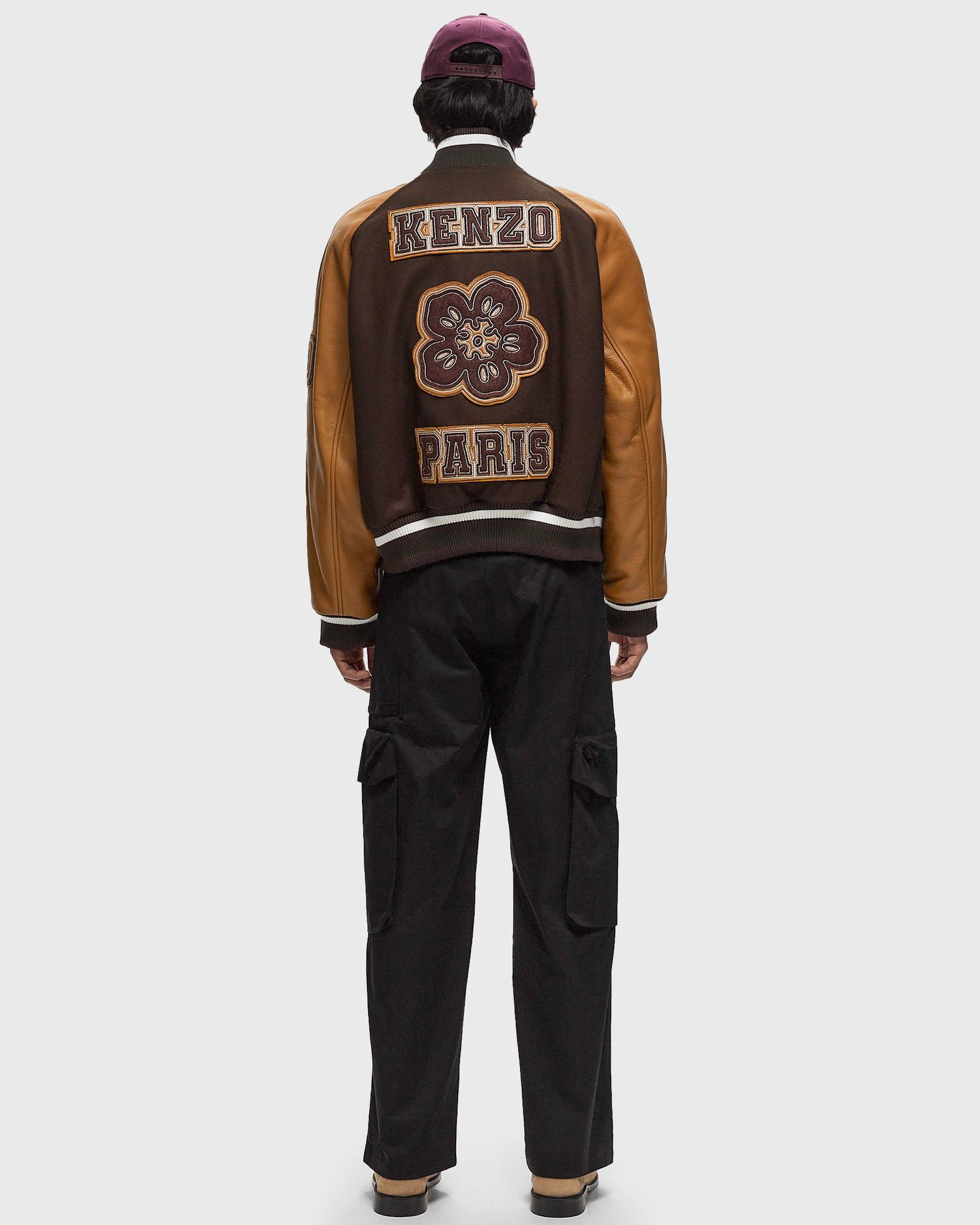 Jakke KENZO BOKE FLOWER VARSITY JACKET men College Brun | FE68BL1459OH.90, 1