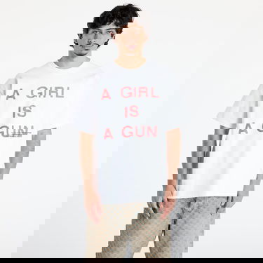 T-shirt Pleasures PLEASURES Girl Is A Gun Graphic T-Shirt Hvid | P25SU061 WHITE, 0