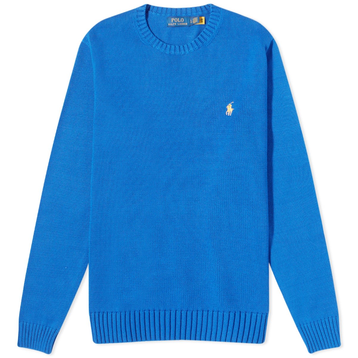 Sweatshirt Polo by Ralph Lauren Polo Ralph Lauren Cotton Shaker Crew Knit New Sapphire Mørkeblå | 710810846025, 0