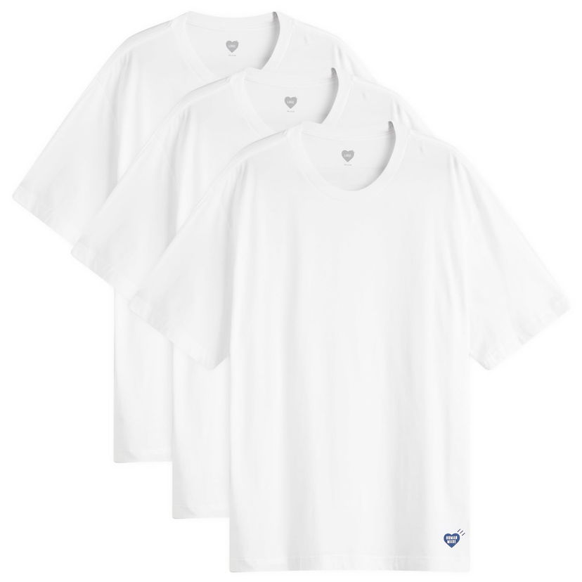 T-shirt Human Made 3-Pack T-Shirt, Size Large, by Human Made Hvid | HM30CS037-WHT