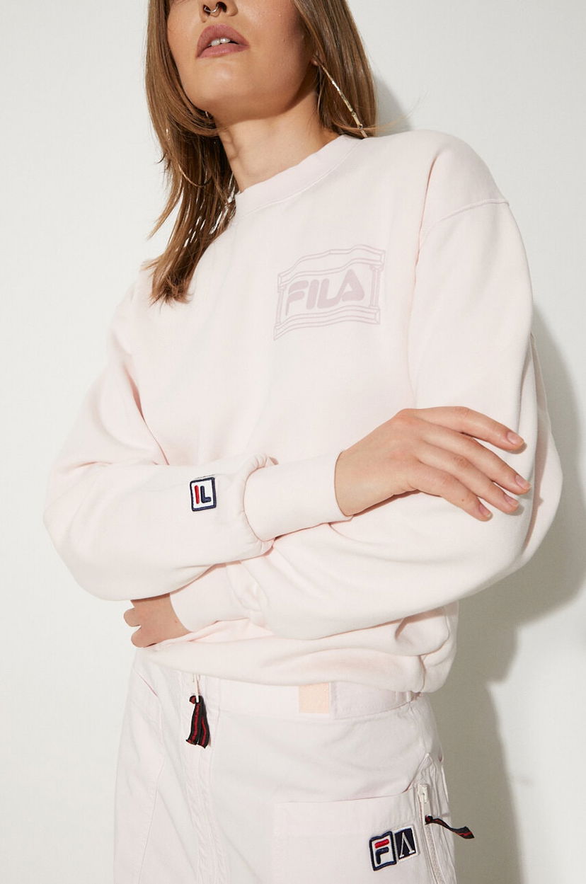 Sweatshirt FILA Fila x Aries Crewneck Sweatshirt Lyserød | 42PS24ST010122270227