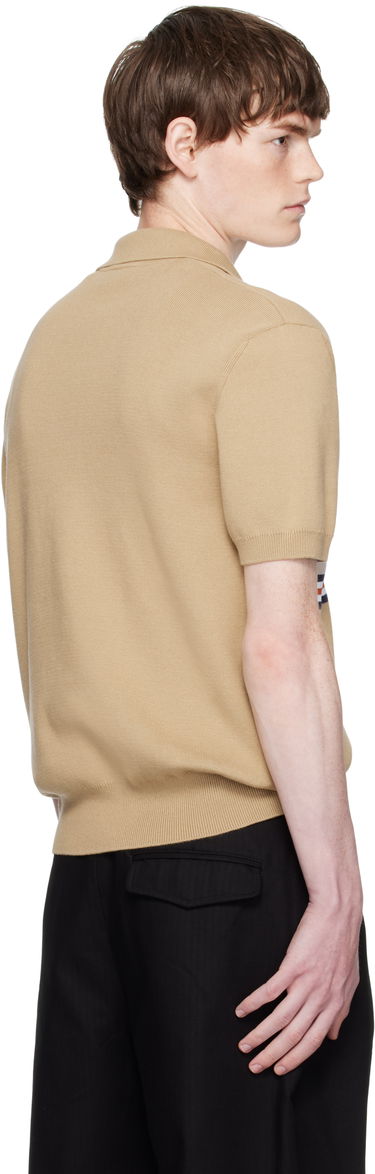 Polo skjorte Lacoste Lacoste Striped Collar Polo Beige | AH5200_9IJ, 2