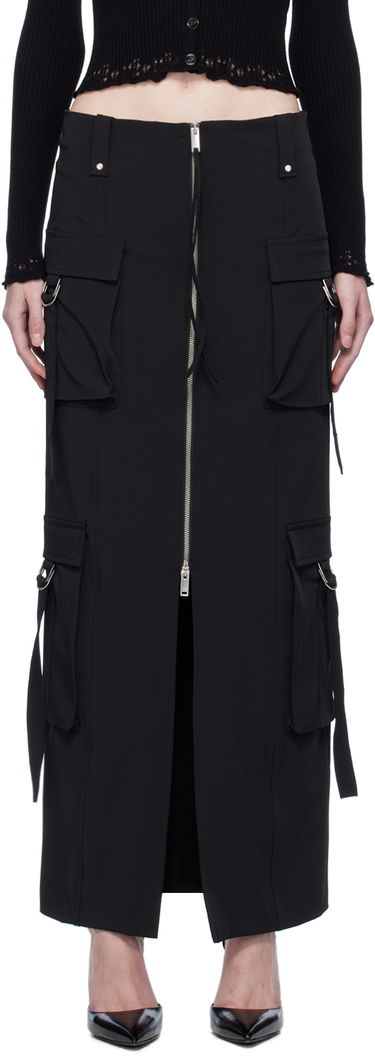 Nederdel Blumarine Blumarine Cargo Maxi Skirt Sort | A344G010A, 0